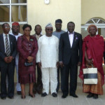 PROFESSOR ETETE PETERS BOARD CHAIRMAN AND MEMBERS OF THE BOARD DURING THE COMMISSIONING OF NEW AMANITY WARD1